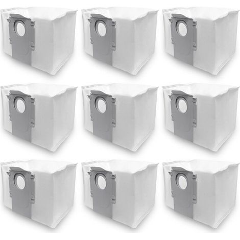 9 Sacs compatibles avec Roborock S8+, S8 Pro Ultra, S7 Pro Ultra, S7 MaxV Ultra, S7 Max Ultra, Q8 Max+, Q7+, Q7 Max+, Q5+, Q5 Pro+, Q10 S5+ / X5+, Q7 L5+ / M5+, 9 sacs à poussière (1/4)