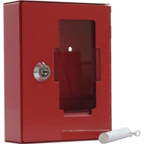Caja de llave de emergencia NSK 1 H150xW120xT38mm roja STA Número de ganchos 1 ROTTNER (1/2)