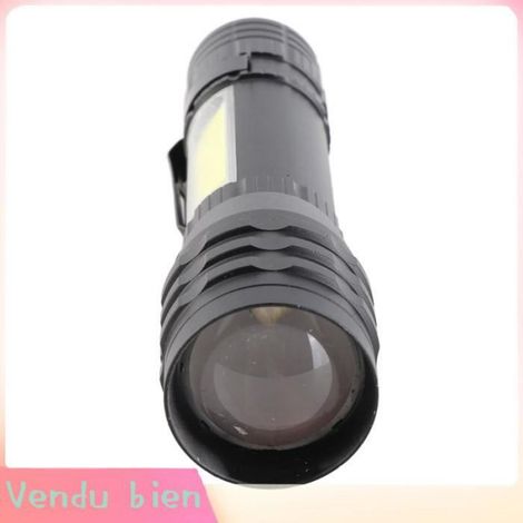 Garosa Lampe de poche extérieure Lampe de Poche Rechargeable en Alliage D'aluminium avec éclairage Latéral COB pour sport camping (1/5)