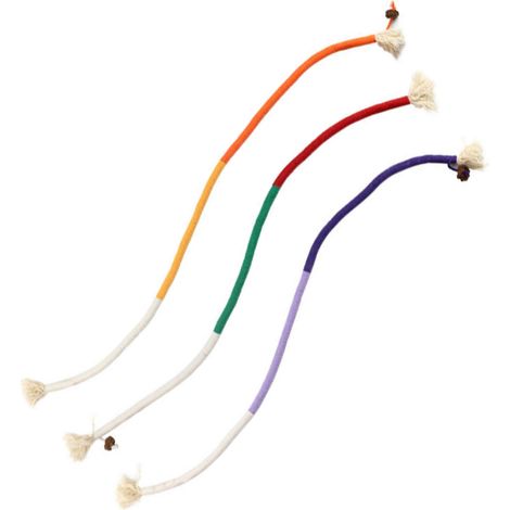Juego de 3 juguetes para gatos: cuerda de algodón, hierba gatera, agallas de insectos, cuidado dental, para interiores (1/5)