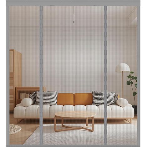 Moustiquaire Porte sur Mesure – Rideau Magnétique Personnalisable pour Porte Fenêtre, Baie Coulissante et Porte d'Entrée – Anti-Moustiques et Insectes – Sans Perçage, Installation Facile (1/5)