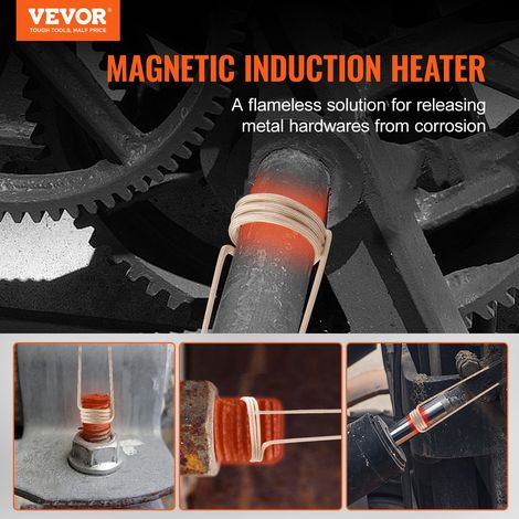 Kit de Chauffage à Induction Magnétique 1 kW, Appareil de Chauffage par Induction Portatif, Chauffe-Boulon à 8 Bobines, pour Retire… (1/5)