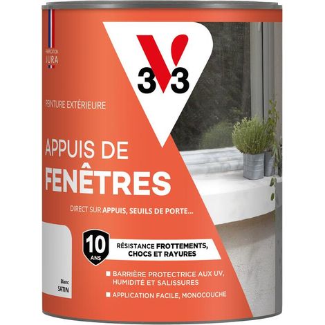 Peinture extérieure pour appuis de fenêtre V33 Blanc Satin 1L (1/4)