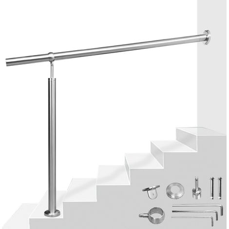 Randaco Geländer außen und innen 1 Stück– Edelstahl Treppengeländer, Handläufe und Wandgeländer für hohe Haltbarkeit, robuste Verarbeitung 150x90cm