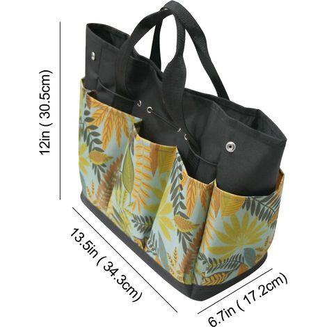 Kit de jardinería de bolsillo para exteriores, color amarillo (herramientas no incluidas). (1/4)