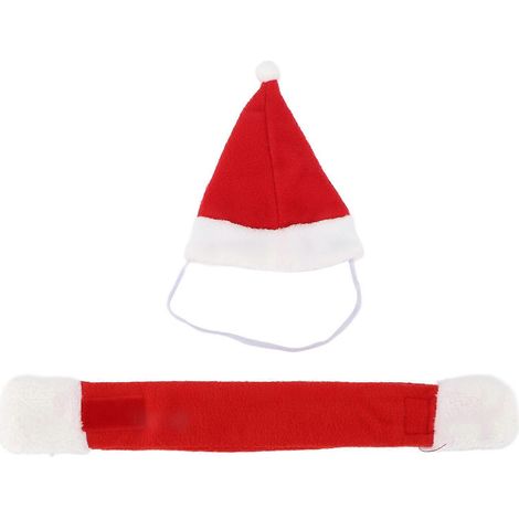 Weihnachtsschal und Mütze für Meerschweinchen, Chinchillas und Kleintiere – Festliches Winteroutfit, 2-teiliges Set (1/5)