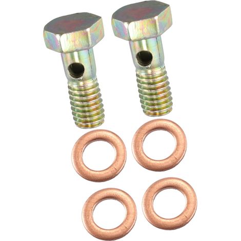 2 Ensemble Banjo Boulon Frein Ajustement Adaptateur M6x1 Filetage Banjo Bolt Remplacement d'article (1/5)