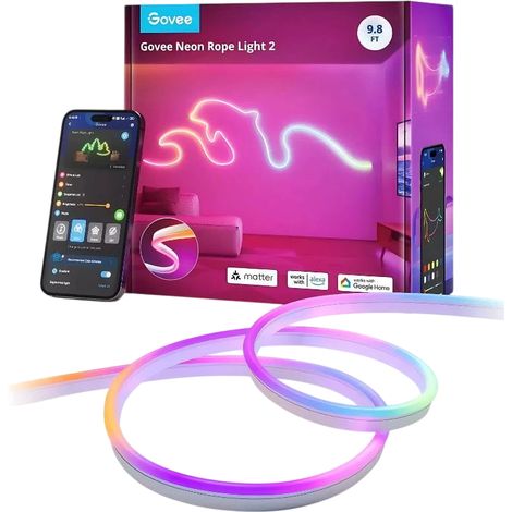 Govee Neon Rope Light 2 Ruban LED RGBIC 3 mètres