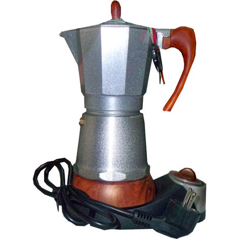 Cafetière électrique en aluminium 4 tasses 480 W
