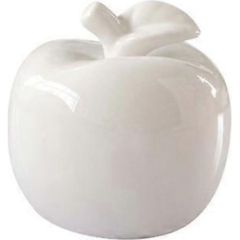 1 ornement de table de Noël, décoration festive pour la maison, ornement en céramique en forme de pomme (1/3)