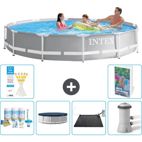 Prism Frame Pool Rund - 366x76 cm - 7-teilig S110
