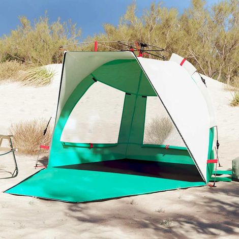 Strandzelt 2 Personen Seegrün Quick Release Wasserdicht (1/5)