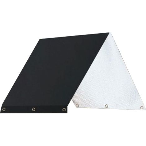 Toit de rechange étanche pour balançoire, bâche anti-pluie anti-UV pour portique enfant, Composition : 132 × 226 cm, Couleur : noir (1/5)