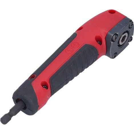 Adaptateur d'angle 90° pour perceuse électrique, outil anti-vibration de 15 cm, dispositif d'angle de vissage résistant aux chocs. (1/5)