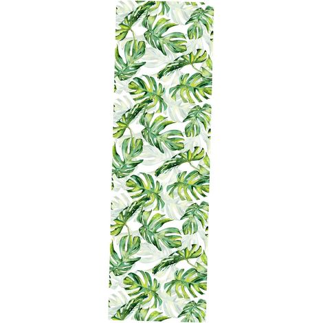 Papier peint autocollant en vinyle motif feuille de palmier vert tropical, revêtement pour tiroir, armoire, meuble, 45 cm x 300 cm (1/4)