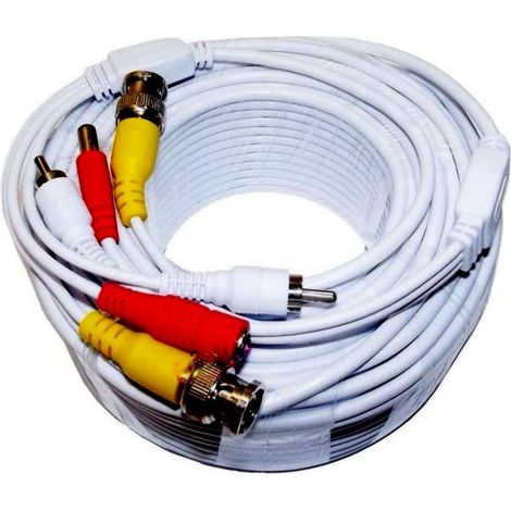 Cavo prolunga RCA BNC 10 mt telecamera con alimentazione 10 metri x dvr (1/2)