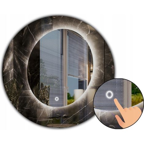 Beleuchteter runder Badezimmerspiegel LED FI 100CM Touch-Schalter IP65 (1/5)