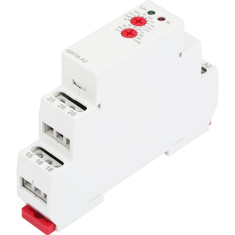 Relais temporisé monofonction sur rail DIN, commande industrielle, relais temporisé automatique GRT8-A2 (AC230V) (1/5)