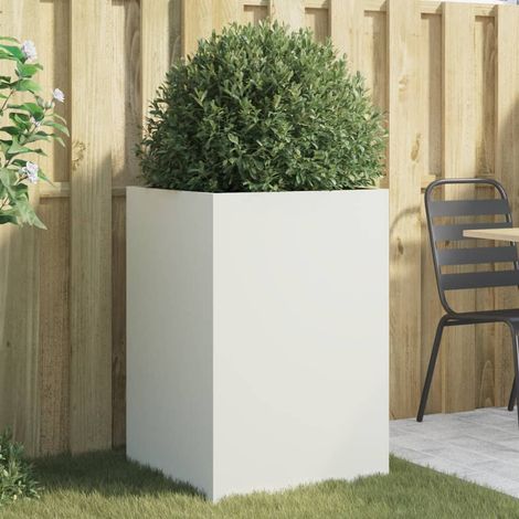 Jardinière blanc 52x48x75 acier laminé à froid (1/5)