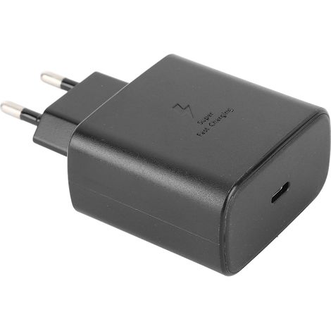 Chargeur USB-C 45W Rapide avec Protection Surtension pour Samsung Galaxy S22 Ultra, Portable, Prise Européenne 100-240V