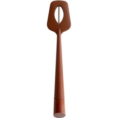 Tragbares Silikon-Spatelthermometer mit Löffel, langem Spatel und digitaler Anzeige – Lebensmittelthermometer für Schokolade, Cremes, Soßen, Marmeladen und Sirupe – Sofortanzeige
