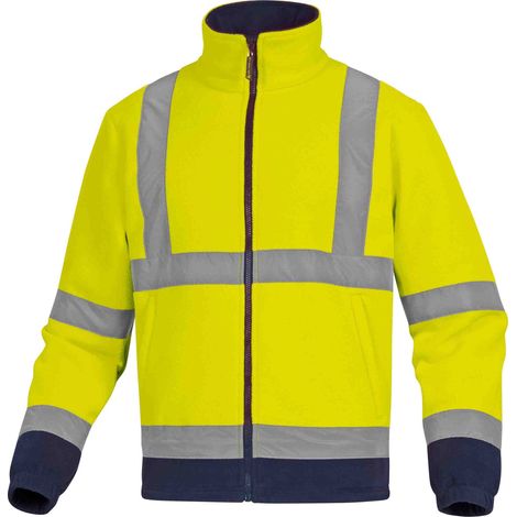 Veste haute visibilité Delta Plus, Bleu marine/Jaune, taille S, Mixte ( Prix pour 1 ) (1/2)