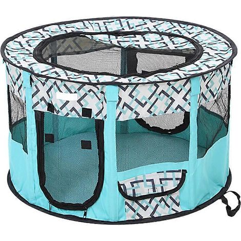 Tente pour animaux de compagnie - Cage confortable pour chien - Salle de mise bas fermée - Tente d'élevage pour chat - Tente pliable pour animaux de compagnie - Verte (1/4)