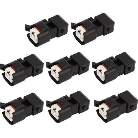 Tbest Kraftstoffeinspritzdüsen-Adaptersatz, 8-teilig, EV1 auf EV6 LS1 LS2 LS3 LT1 Stecker, Professionelle Qualität, Ersatzmaterial ABS 43100 08.