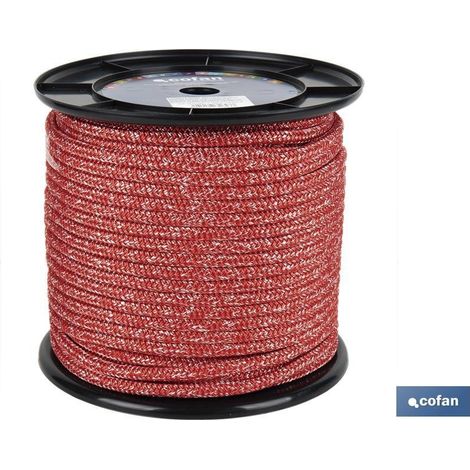 Nautische Geflochtene Leine 14 mm 100 m Rot