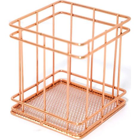 Polyvalent Porte-Crayons En Métal, Rangement De Brosse Cosmétique, Créatif Accessoires De Bureau Pour Maisons, Dortoirs (1/5)