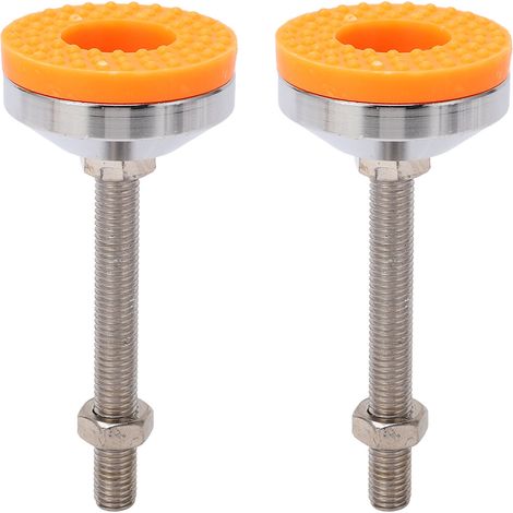 2 pièces jaune M12 meubles robuste nivellement vis jambe grain plat antidérapant Absorption des chocs pieds (1/5)