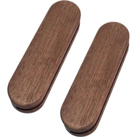 Lot de 2 poignées de poêle à griller avec isolation thermique, support multifonctionnel et facile à utiliser, accessoire de pique-nique et barbecue en bois.-Style B