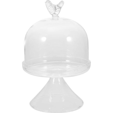 Plat de service à gâteau polyvalent avec dôme, compatible avec les particuliers et les restaurants (1 pièce) (1/5)