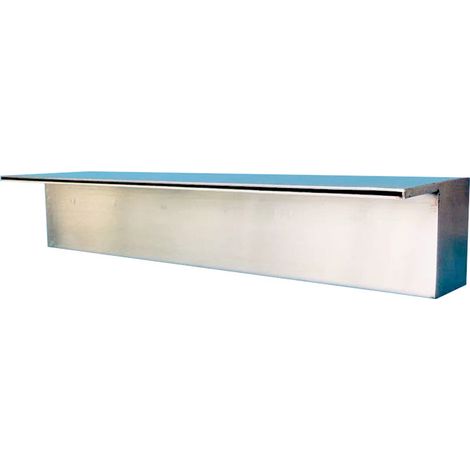 Cascade inox 304 à lame d’eau – Waterfall design épuré – Pour bassin décoratif, effet cascade moderne (1/5)