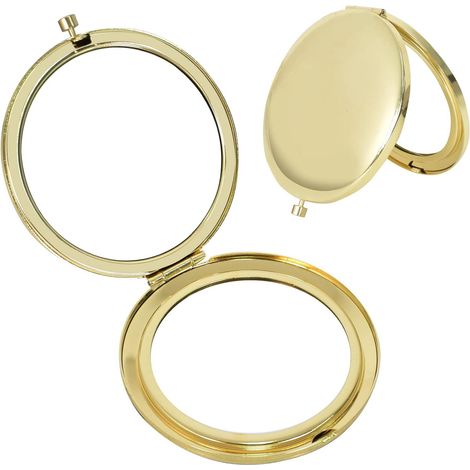 Miroir de poche réversible - Petit et facile à transporter - Idéal pour les voyages et le travail - Miroir compact pour femmes (1/5)