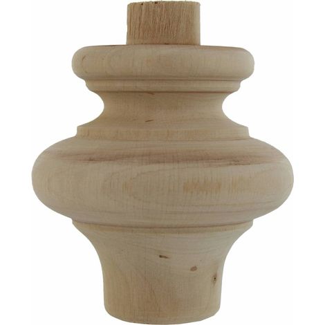 Piede In Legno Ontano Art.53014 Mm.80X80 - 8 Pz