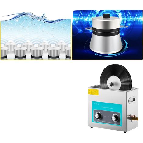 Limpiador ultrasónico, capacidad de 6 litros, frecuencia de 40 kHz, enchufe europeo de 220 V-240 V. (1/5)