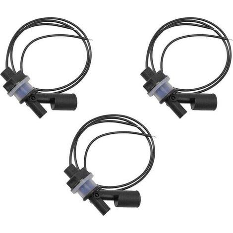 Lot de 3 capteurs de niveau d'eau en plastique avec interrupteur à flotteur horizontal pour aquarium (1/4)