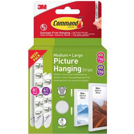 Command Picture Hanging Strips Value Pack - 3M No Damage Hooks