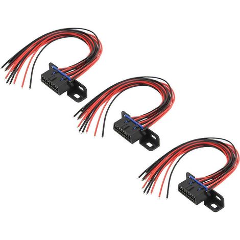 30 cm langes J1962 OBD2-Verlängerungskabel mit 16-poligem Buchsenstecker für Kfz-Diagnosegeräte