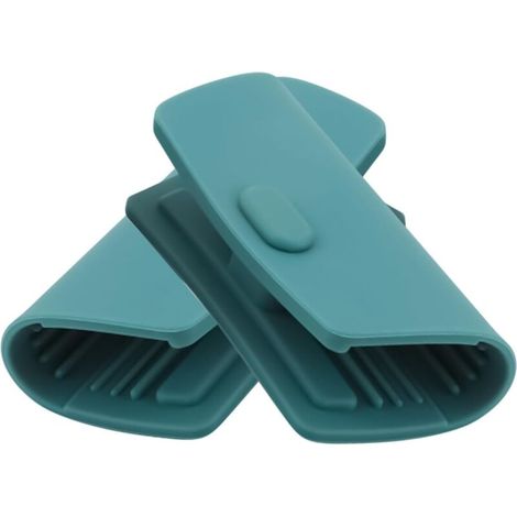 Générique Poignée De Casserole En Fonte Silicone, Lot de 2 Protège-Poignées Anti Brûlures, Manchon Isolant Antidérapant Prolongé de 8,5 cm pour Plat Four Cocotte Plateau Cuisson Poêle