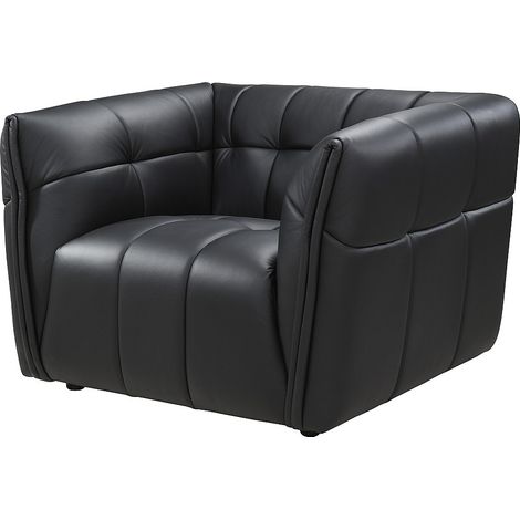 Poltrona in pelle nera - DUGORI