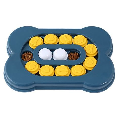 Jeu Intelligence Chien,Jouet de Chien de Bol de Mangeoire Lente,Jouet Chien Interactif Educatif pour Petit Gros Chien,Jouet de Distributeur de Nourriture pour Chien 3020cm bleue (1/5)