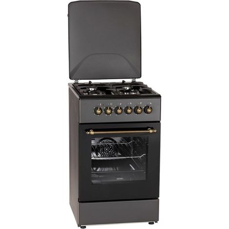 Mpm mpm-56-krm-13 cuisinière à gaz/électrique de noir (1/5)