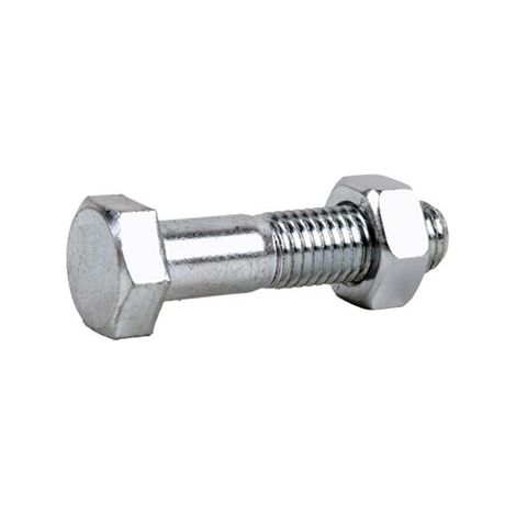 Tornillo hexagonal 931/934 zinc 6x40 mm con tuerca 8.8
