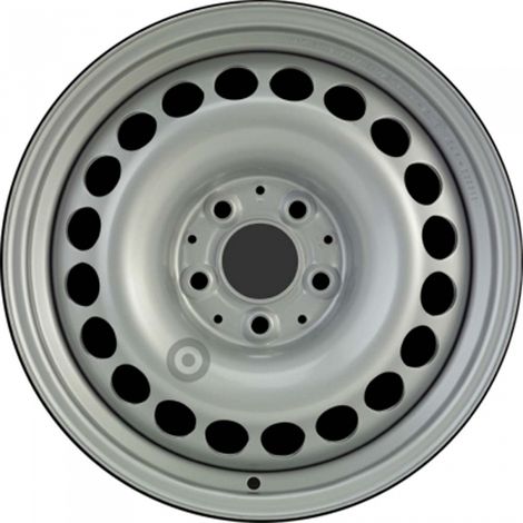 Jante tôle 16 pouces - 5 Trous - 7,5x16 5x112 ET37 AL66,5 argent
