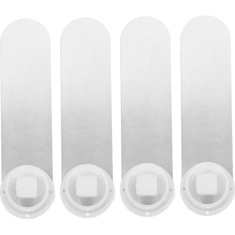 Lot de 4 supports moustiquaire en acier inoxydable pour rideaux (1/5)