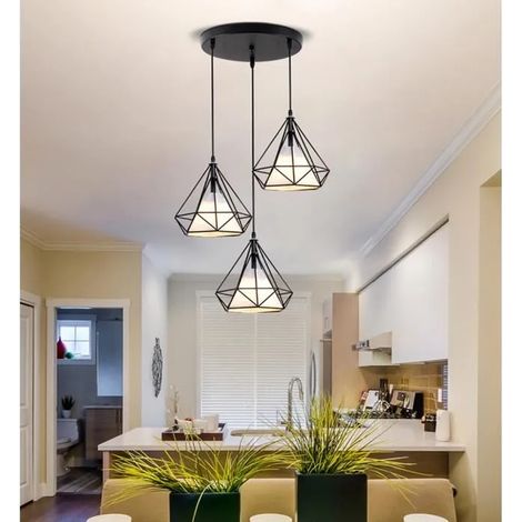 Lustre - suspension filaire 25cm Noire E27 40W (1/4)