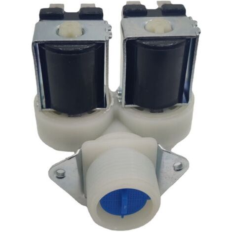 Electrovanne Deux Voies - Pour Lave Linge，Vanne d'admission de machine à laver automatique, électrovanne lave-vaisselle accessoires de tambour européens, double vanne à ultrasons une entrée et deux so