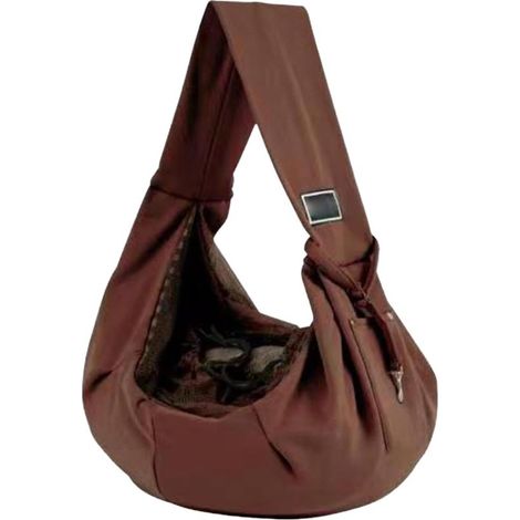 Umhängetasche für Haustiere Atmungsaktive Sommertasche mit großem Fassungsvermögen Ideal für Reisen Geeignet für Welpen kleine Hunde und Katzen 1